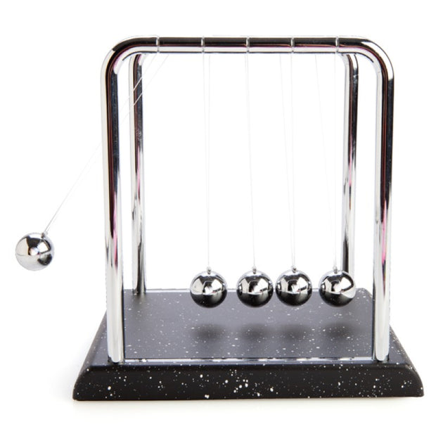 Newton's Cradle with Marble-look Base