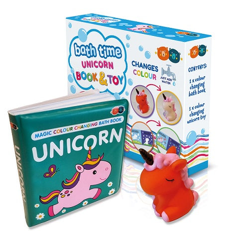 Magic Colour Changing Bath Book - Unicorn