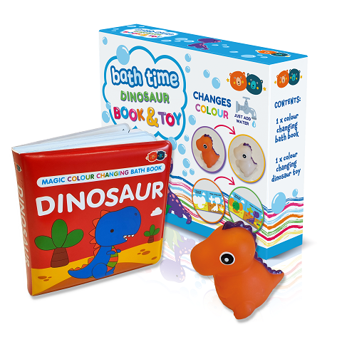 Magic Colour Changing Bath Book - Dinosaur