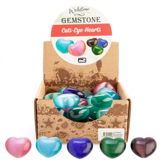 Gemstone Cats-Eye Hearts