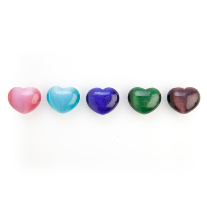 Gemstone Cats-Eye Hearts