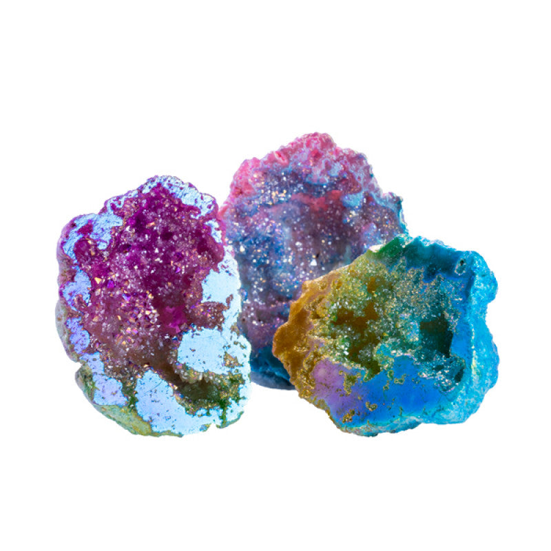 Gemstone Mini Rainbow Aura Geode