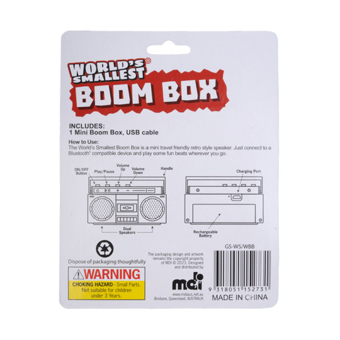 World's Smallest Wireless Boom Box