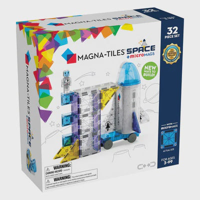 MAGNA-TILES - Space + microMAGS - 32 Piece Set