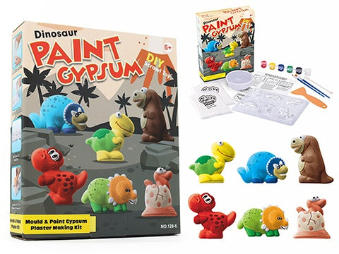 Mould & Paint Gypsum Plaster Kit - Dinos