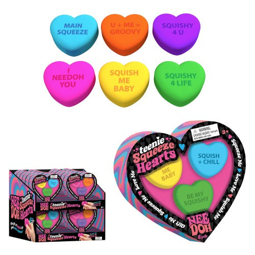 Nee-Doh Teenie (3pc) Squeeze Hearts