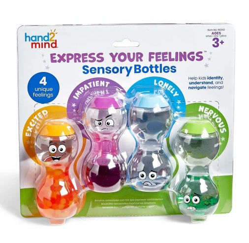 Express Your Feelings™ Sensory Bottles (Excited, Impatient, Lonely and Nervous)