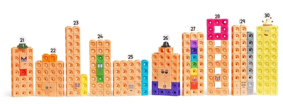 MathLink® Cubes Numberblocks® 21-30 Activity Set