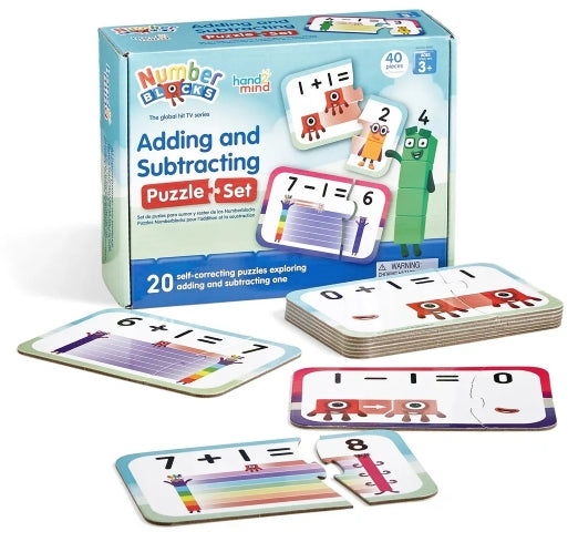 Numberblocks Adding and Subtracting Puzzle Set