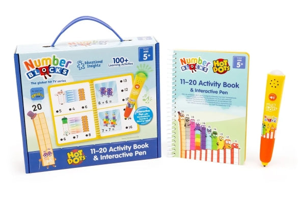 Hot Dots® Numberblocks® 11-20 Activity Book & Interactive Pen