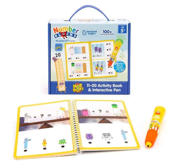 Hot Dots® Numberblocks® 11-20 Activity Book & Interactive Pen