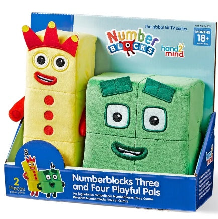 NUMBERBLOCKS Three and Four Playful Pals