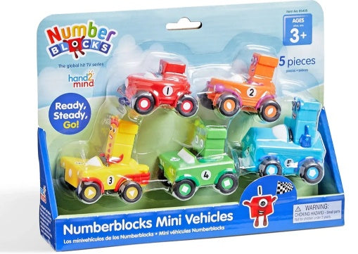 Numberblocks® Mini Vehicles, Set of 5