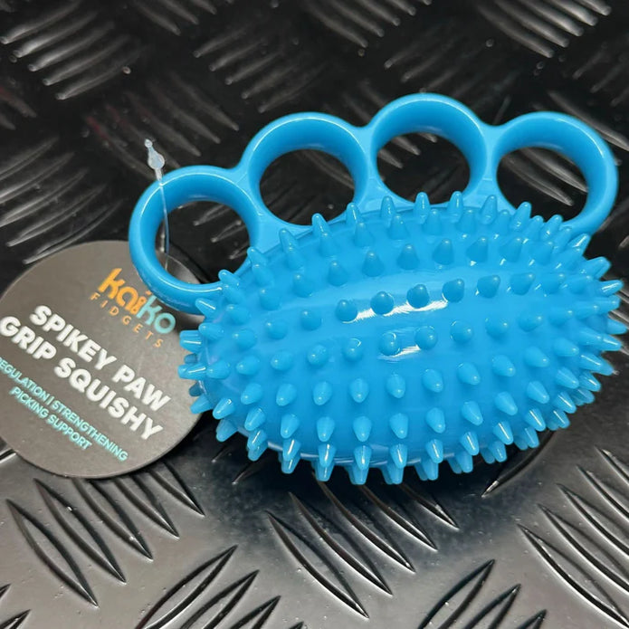 BLUE SPIKEY Paw Grip Squishy