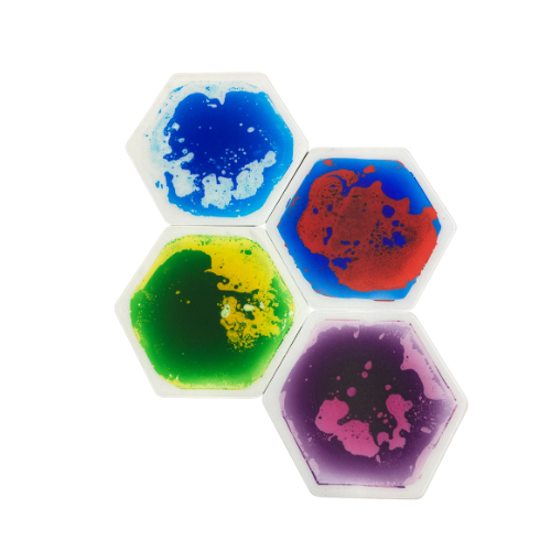 Hexagonal Liquid Tiles Set of 4