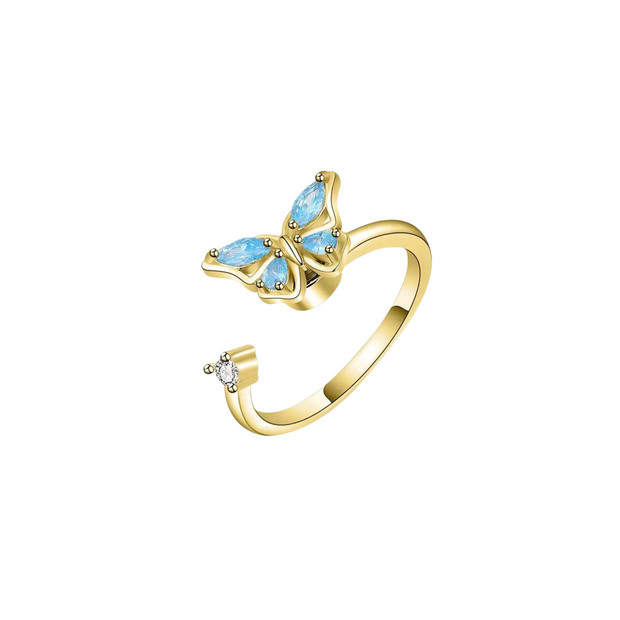 Butterfly Fidget Ring - Adjustable