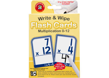 Write & Wipe Flash Cards - Varieties