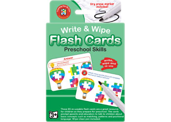 Write & Wipe Flash Cards - Varieties