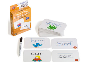 Write & Wipe Flash Cards - Varieties