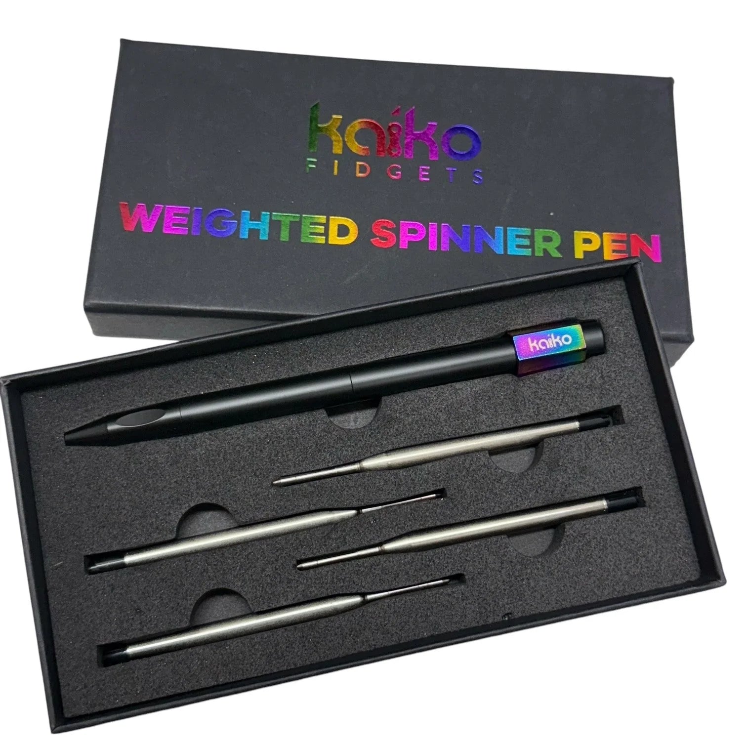 Weighted Spinner Pen with 4 refills - Varieties