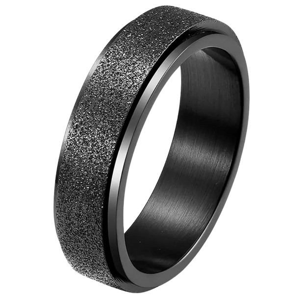 Fidget Ring - Glitter Black