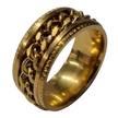 Chain Fidget Ring - Gold