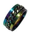 Chain Fidget Ring - Rainbow